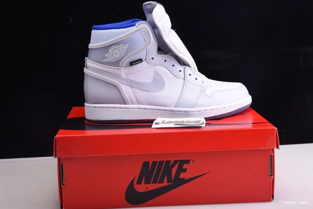 Cheap Husky Air High Retro White Zoom Blue Jordan Racer 1 CK6637-104 0719